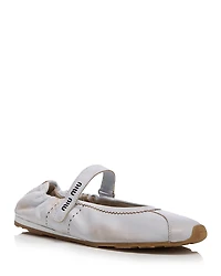 Miu Women's Mary Jane Flats