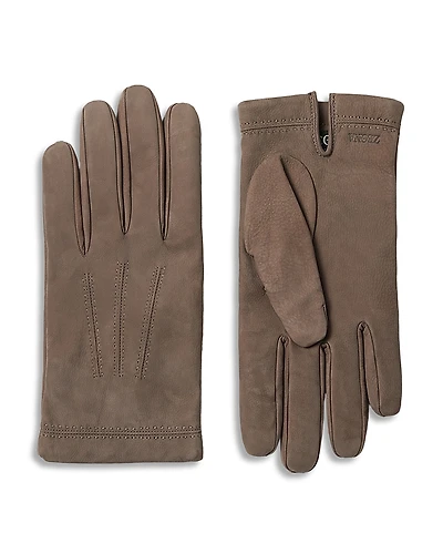 Zegna Brown Secondskin Gloves