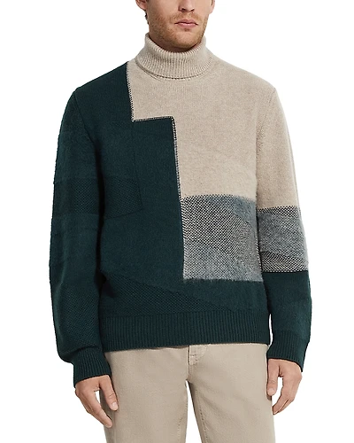 Zegna Cashmere and Mohair Turtleneck Sweater