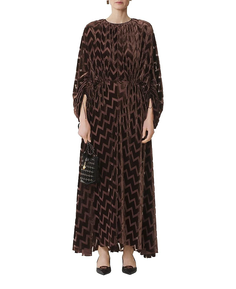 Lanvin Devore Velvet Dress