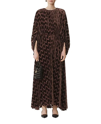 Lanvin Devore Velvet Dress