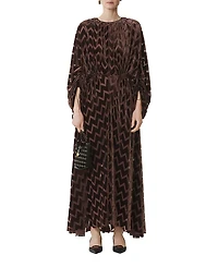 Lanvin Devore Velvet Dress