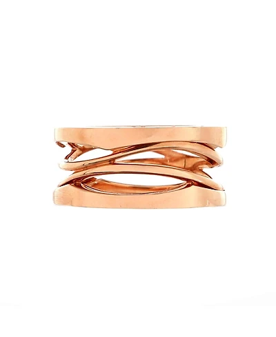Pre-Owned Bvlgari B. Zero1 Design Legend Zaha Hadid Three Band Ring 18K Rose Gold