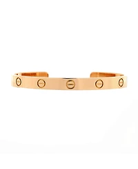 Pre-Owned Cartier Love Cuff Bracelet 18K Rose Gold