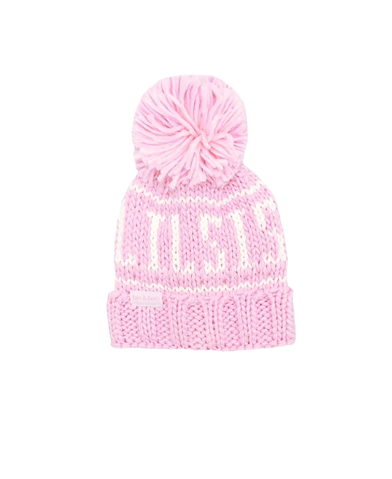 Bits & Bows Girls' Lil Sis Bobble Hat - Big Kid