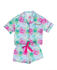 Sunshine Society Girls' Popular Silky Short Sleeve Shorts Set - Little Kid, Big Kid