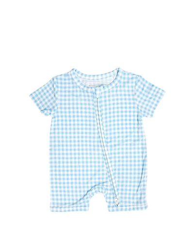 Motette Boys' Harbor Gingham Bamboo Sleeper - Baby