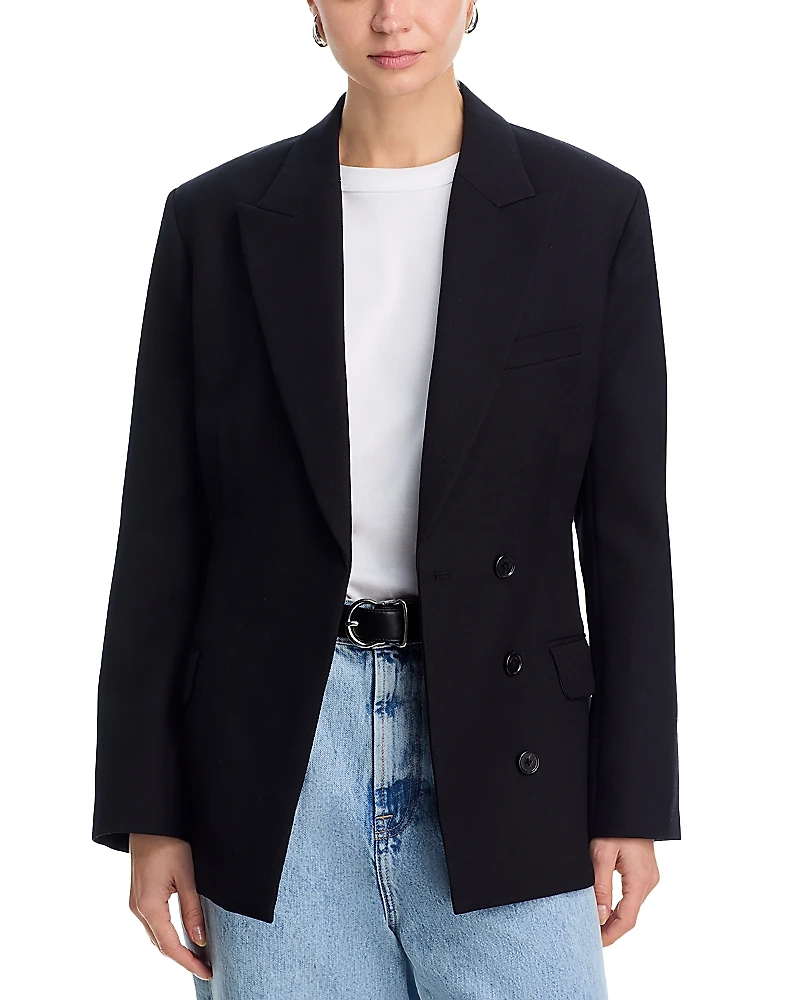 Anine Bing Aretha Peak Lapel Blazer