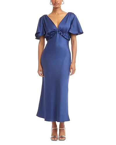 Fifteen Twenty Shailene Flutter Sleeve Dress