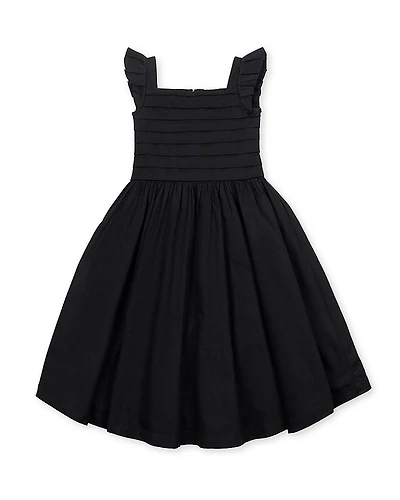 Hope & Henry Girls' Organic Pleated Bodice Sateen Party Dress - Little Kid, Big Kid