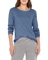 Nzt By Nic+Zoe Long Sleeve Boat Neck Top
