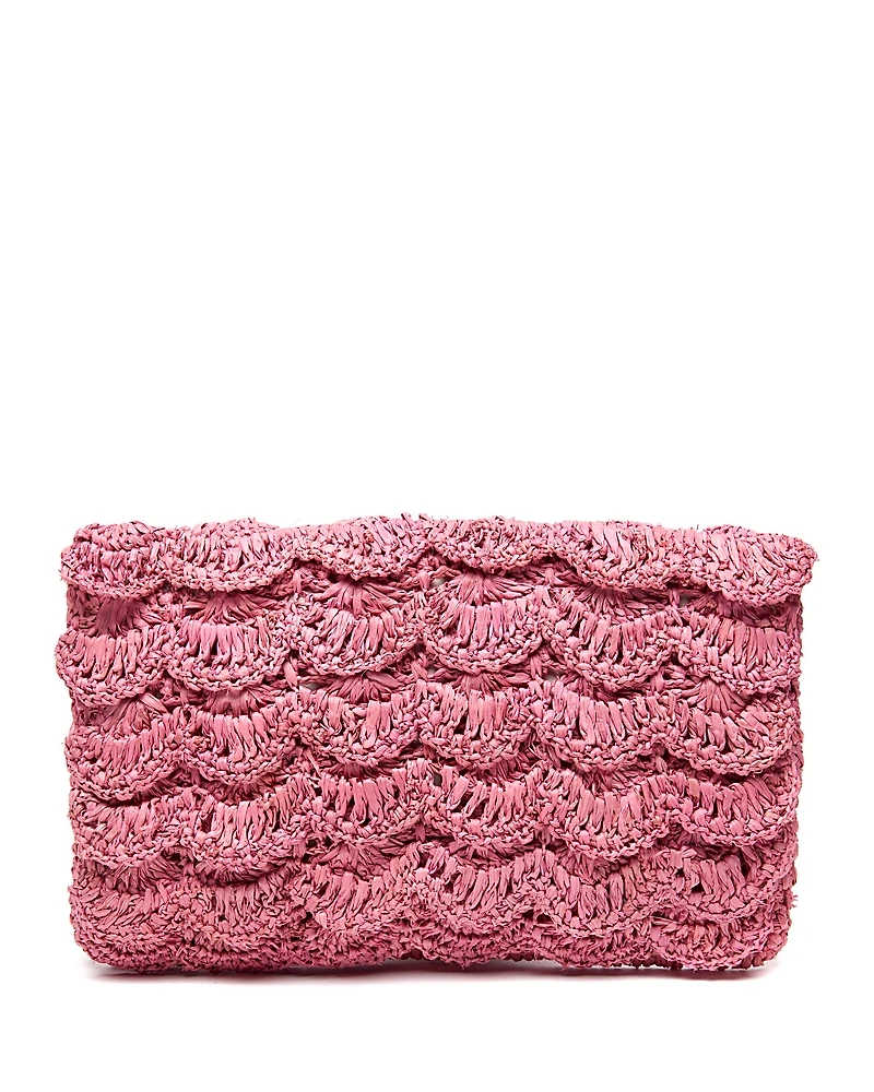mar Y sol Lizzie Small Raffia Clutch
