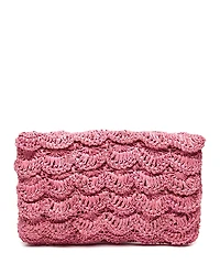 mar Y sol Lizzie Small Raffia Clutch
