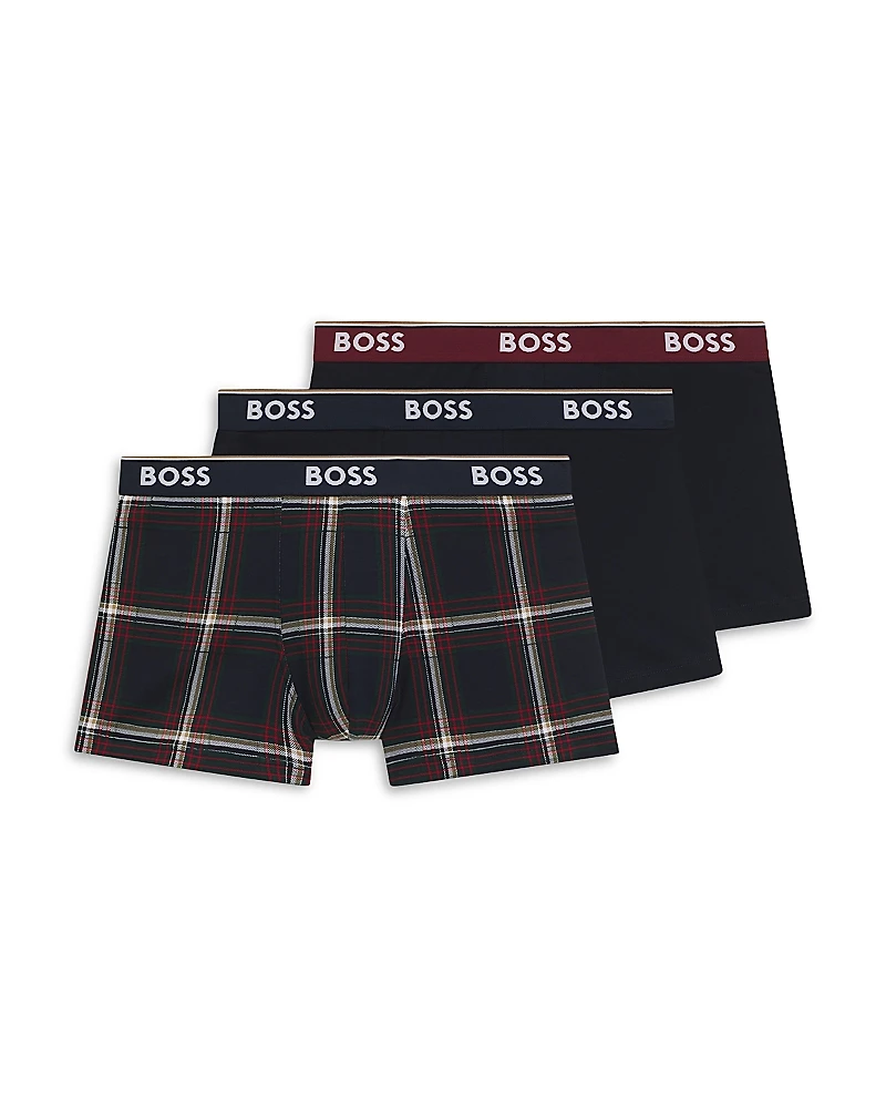 Boss Power Design Slim Fit Trunks, Pack of 3