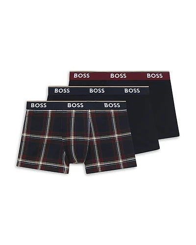 Boss Power Design Slim Fit Trunks, Pack of 3