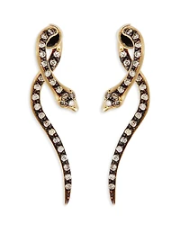 Ileana Makri 18K Yellow Gold Brown Diamond Boa Earrings, 0.22 tcw