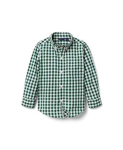 Janie and Jack Boys' Gingham Flannel Shirt - Baby, Little Kid