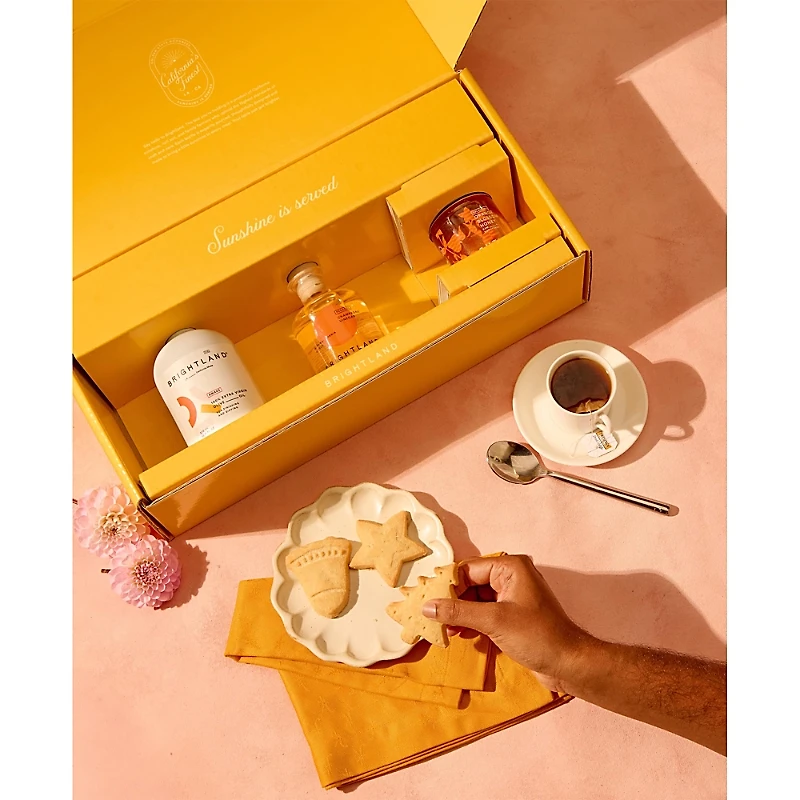 Brightland The Golden Hour Olive Oil, Vinegar & Honey Gift Set