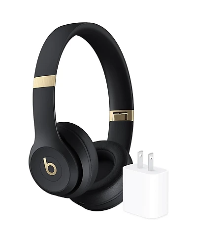 Beats - Solo 4 True Wireless On-Ear Headphones + Power Adapter