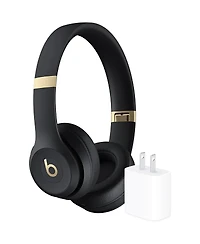 Beats - Solo 4 True Wireless On-Ear Headphones + Power Adapter