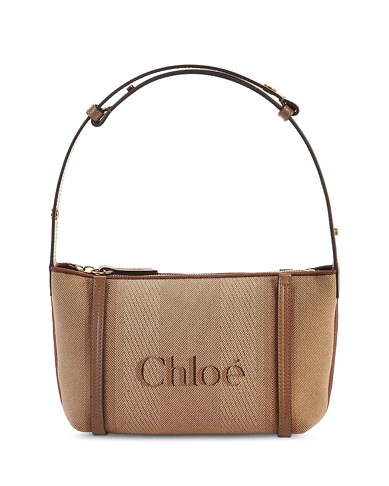 Chloe Logo Jacquard Shoulder Bag