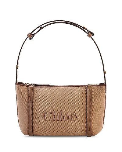 Chloe Logo Jacquard Shoulder Bag