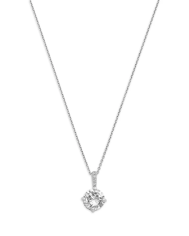 Bloomingdale's Fine Collection Luxe Collection Certified Lab Grown Diamond Solitaire Pendant Necklace