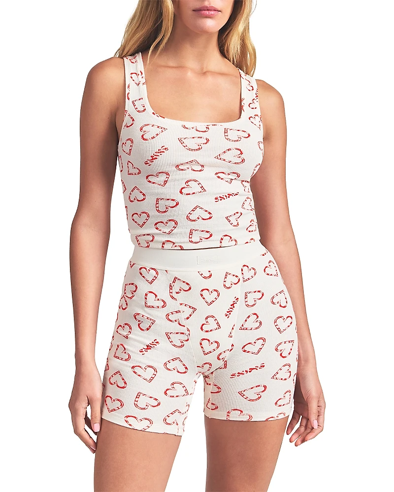 Skims Cotton Rib Boxer Shorts, 3 Pack