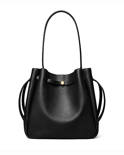 Tory Burch Romy Leather Large Bucket Bag