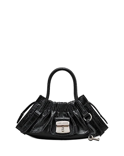 Marc Jacobs The Cristina Small Croc Embossed Leather Satchel
