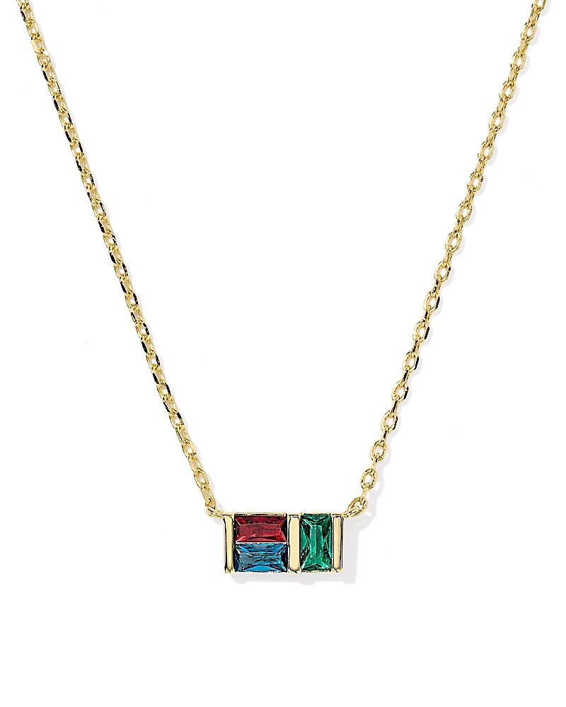 Kendra Scott Jamie Baguette Crystal Pendant Necklace, 16-19