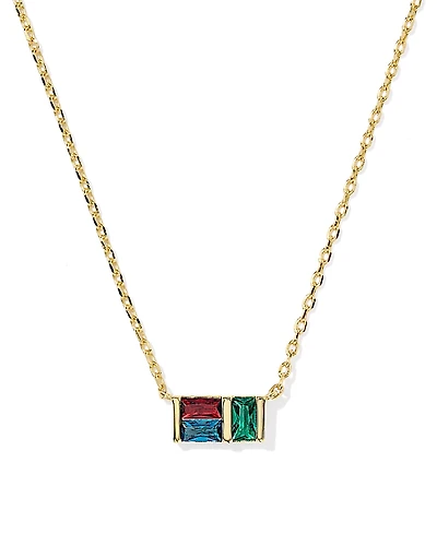 Kendra Scott Jamie Baguette Crystal Pendant Necklace, 16-19