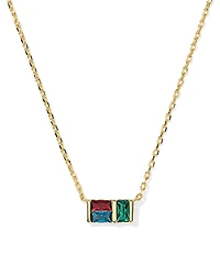 Kendra Scott Jamie Baguette Crystal Pendant Necklace, 16-19