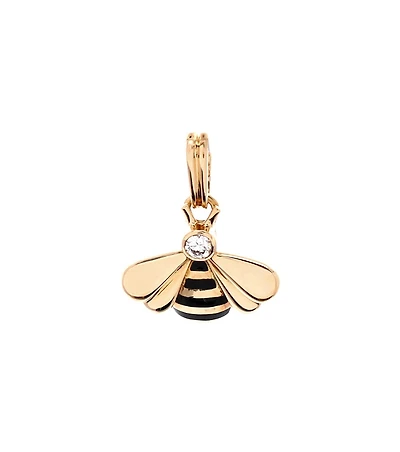 Pre-Owned Cartier Bumble Bee Charm 18K Gold with Diamond and Enamel, 0.6"