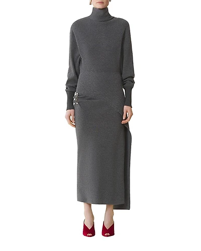 Lanvin Wool and Cashmere Midi Dress