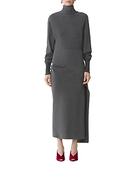 Lanvin Wool and Cashmere Midi Dress