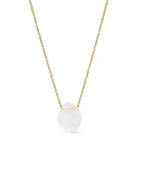 Ana Luisa Mini Clear Quartz Pebble Necklace
