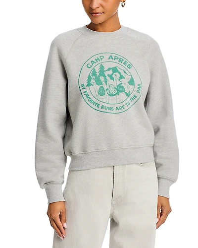 Re/Done Classic Crewneck Camp Apres Sweatshirt