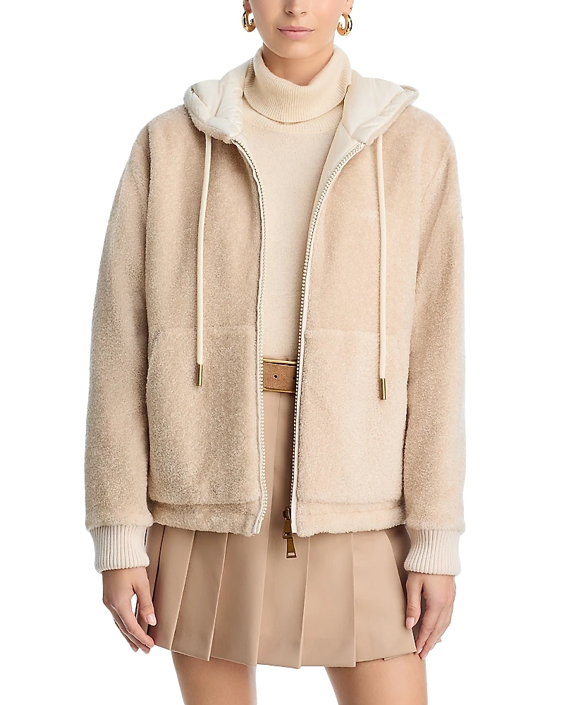 Moncler Zip Up Hooded Cardigan