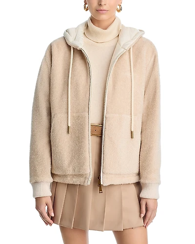 Moncler Zip Up Hooded Cardigan