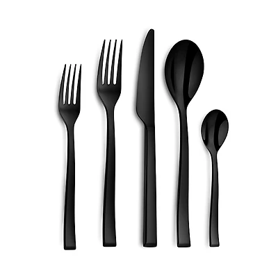 Couzon Side Black 5 Piece Place Setting