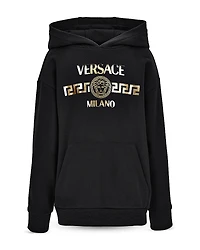 Versace Unisex Fleece Fade Logo Print Hoodie - Little Kid, Big Kid