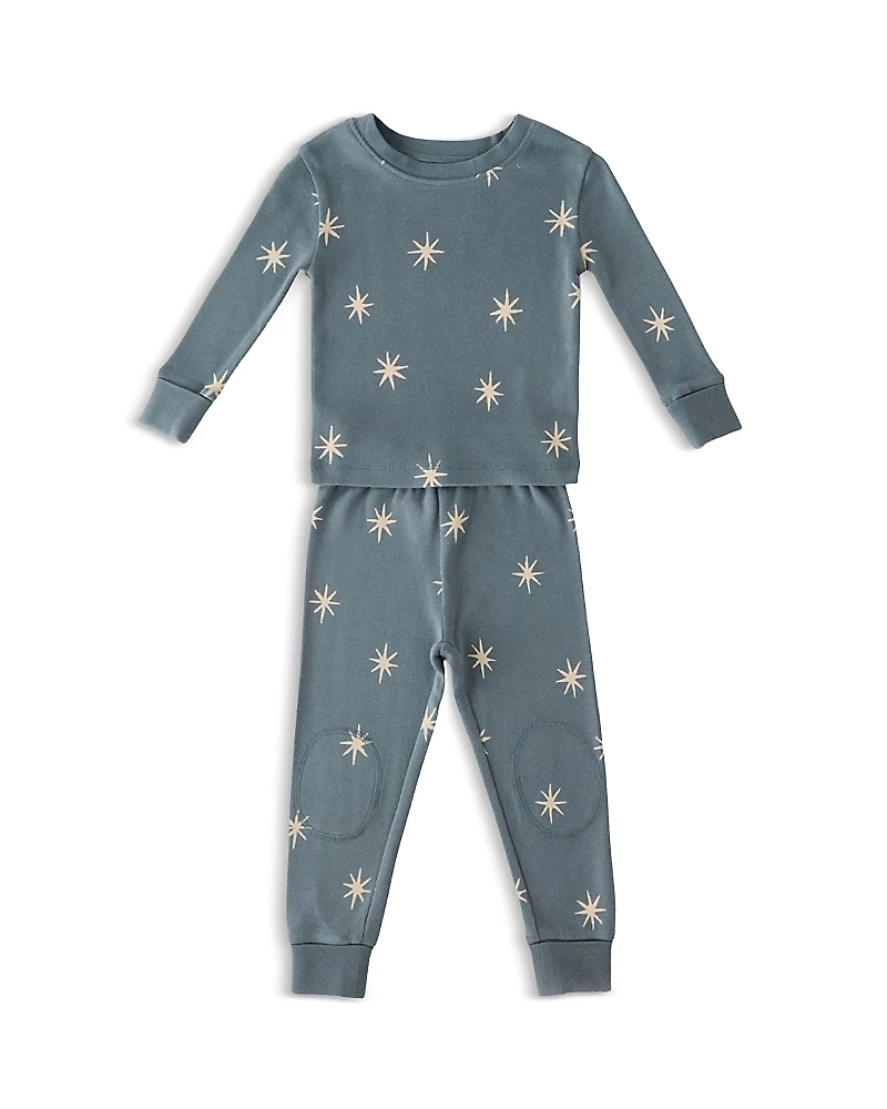 Pehr Unisex Starry Midnight Ribbed Pajama Set - Baby