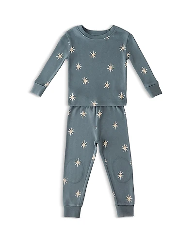 Pehr Unisex Starry Midnight Ribbed Pajama Set - Baby