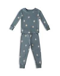 Pehr Unisex Starry Midnight Ribbed Pajama Set - Baby