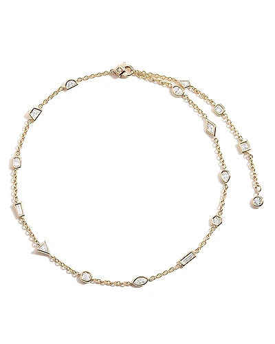 Shahla Karimi from the Luxe Collection Certified Lab Grown Diamond Mixed Cut Azadi Puff Set Convertible Necklace
