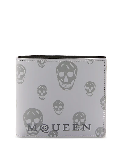 McQueen Printed Skull BiFold Wallet