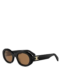 Celine Triomphe Oval Sunglasses, 52mm