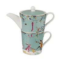 Portmeirion Sara Miller Woodland Tales Tea for One, Merry Band