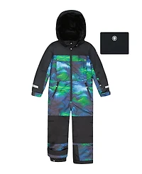 Deux par Boys' One-Piece Teknik Snowsuit Aurora Borealis - Big Kid